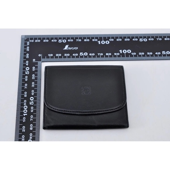 LOEWE Anagram Card Case Leather Black Used Authentic EUC - Picture 7 of 8